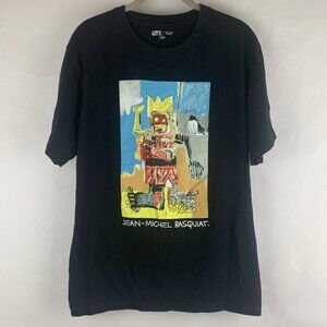 Jean Michel Basquiat Art Uniqlo Graphic Men’s T Shirt XL Black